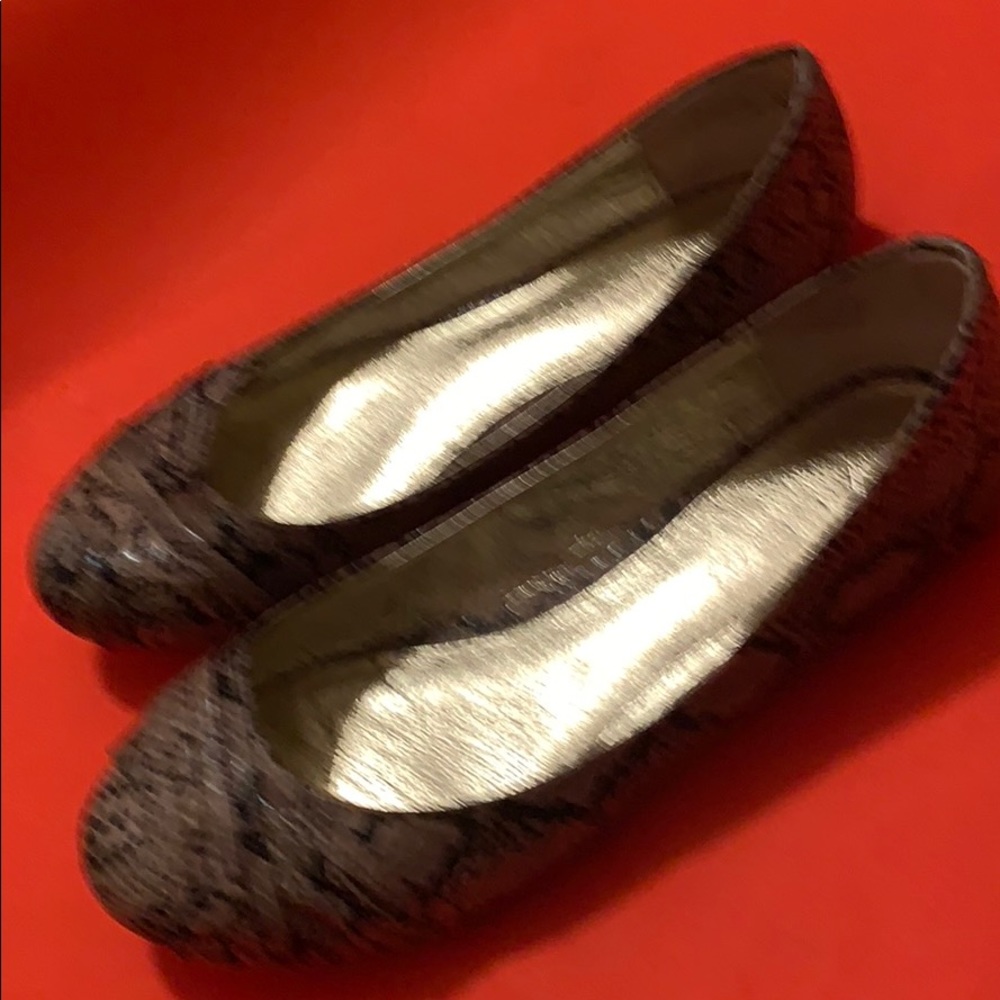ALDO SNAKE PRINT FLATS SHOES LEATHER SIZE 6 - Picture 11 of 15